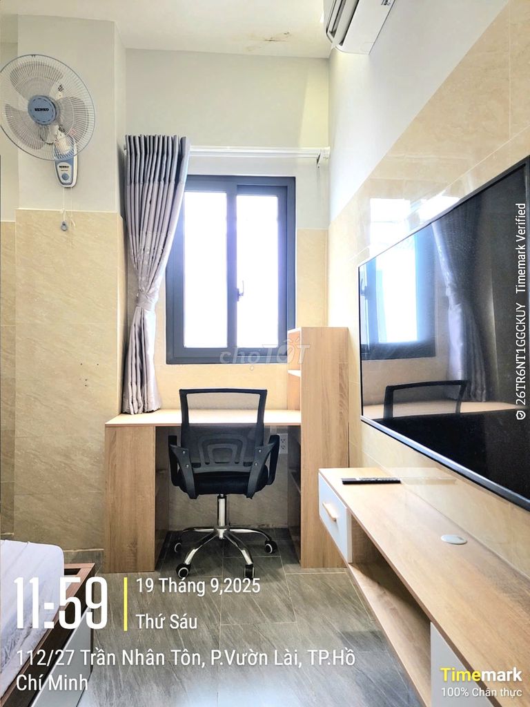 Phòng trọ KS cao cấp (Ở LIỀN) đầy đủ tiện nghi trung tâm Q10