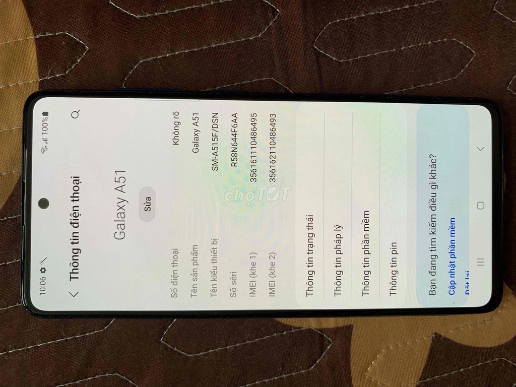 Bán Samsung A51 8/128 màu xanh đẹp