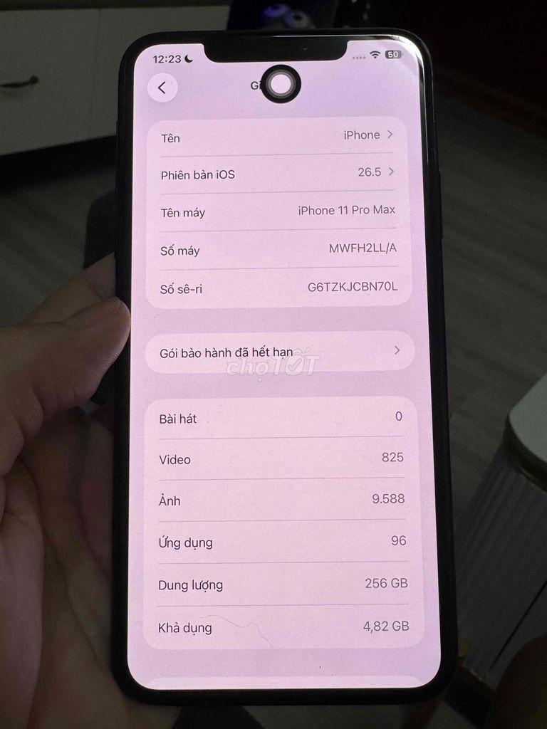 Apple iPhone 11 Pro Max 256GB nguyên zin. Mua bán Điện thoại tại Thành phố Buôn Ma Thuột Đắk Lắk được đăng bởi Trường GianG hình 1