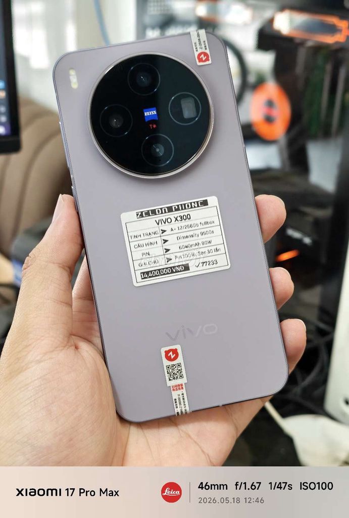 Vivo X300 12GB/256GB Fullbox. Mua bán Điện thoại tại Quận Ninh Kiều Cần Thơ được đăng bởi Zelda Phone hình 1