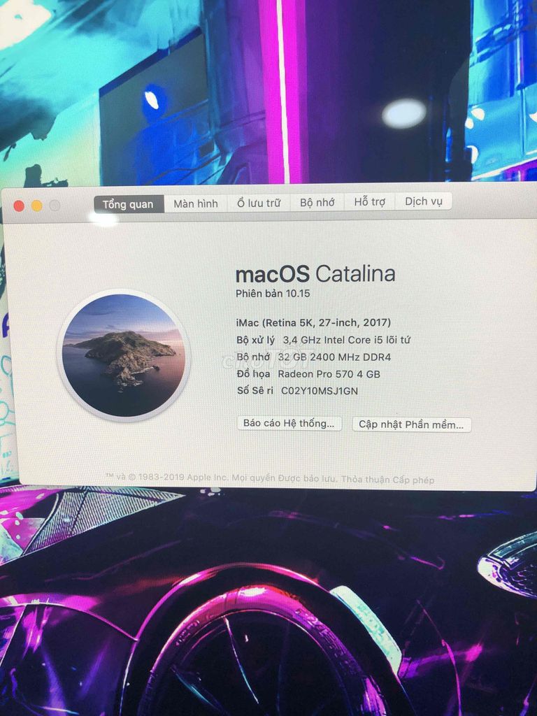 iMac 27inch 2017 Màn retina 5K ram 16Gb.