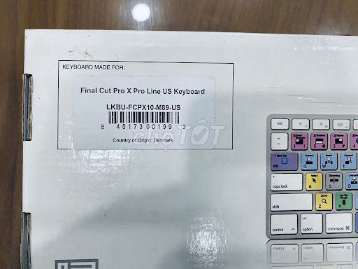 Bàn phím dùng cho phần mềm Apple Final Cut Pro X