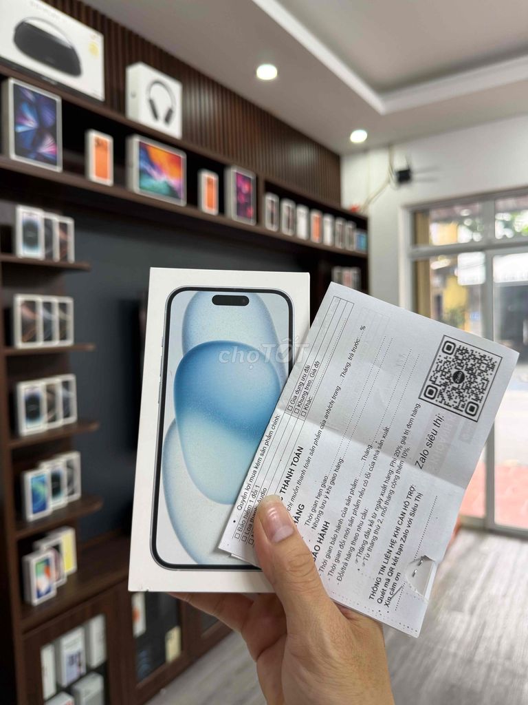 Apple iPhone 15 128GB Blue mới kích hoạt 1 ngày. Mua bán Điện thoại tại Quận Cầu Giấy Hà Nội được đăng bởi Luyệnnn hình 1
