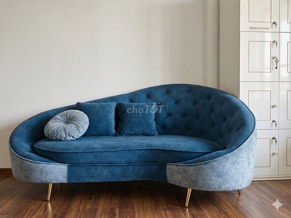 Ghế sofa vải Xanh dương 3M. Mua bán Bàn ghế tại Quận Bình Tân Tp Hồ Chí Minh được đăng bởi Thanhhuyen Phan hình 1