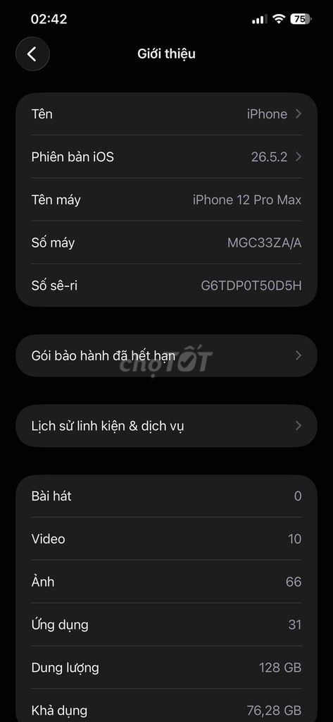 Apple iPhone 12 Pro Max 128GB Xanh. Mua bán Điện thoại tại Quận 10 Tp Hồ Chí Minh được đăng bởi Vo Duc Khai hình 1