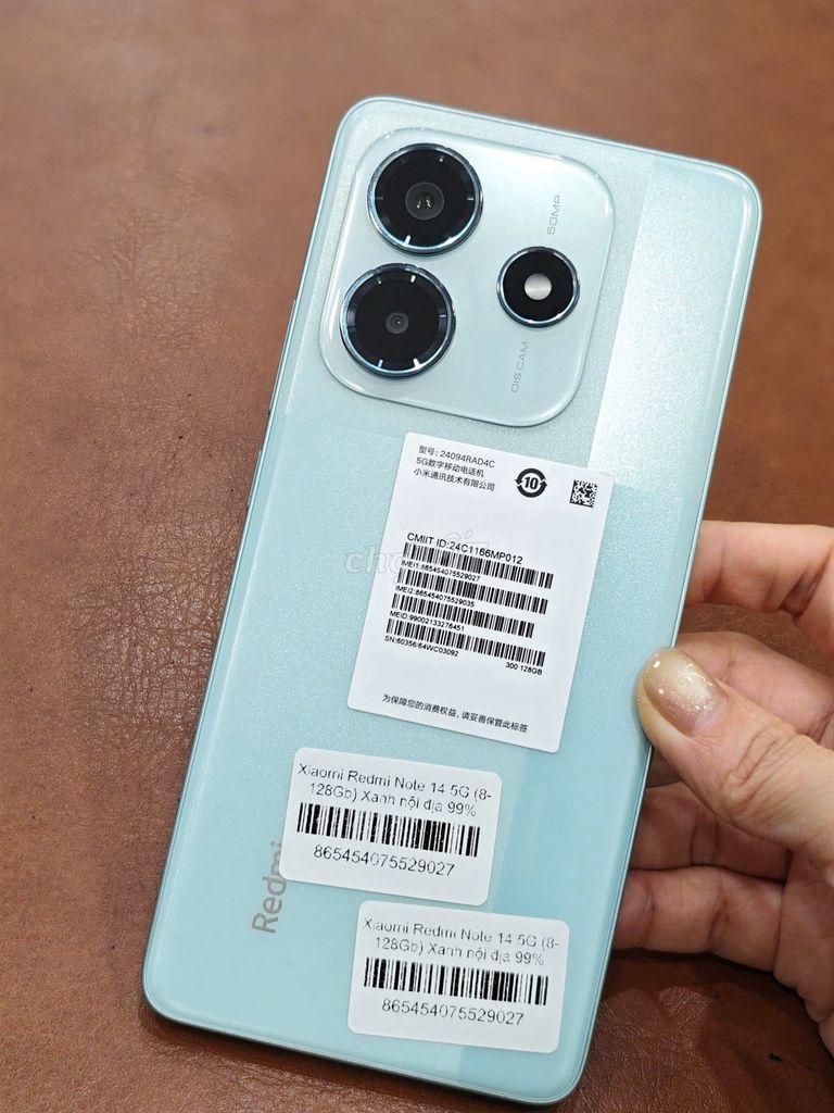 Xiaomi redmi note 14 5G bản xách tay 8-128gb Xanh. Mua bán Điện thoại tại Quận Đống Đa Hà Nội được đăng bởi Hn Store hình 1
