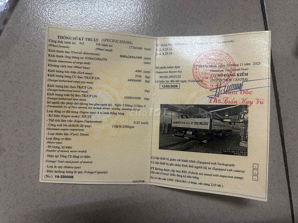 Cần bán xe cẩu Hino fc cần unic 4 khúc thùng 6,1m. Mua bán Xe tải, xe ben tại Thành phố Thủ Đức Tp Hồ Chí Minh được đăng bởi Hoang1970 hình 15