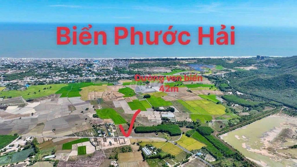 Bán 1000m² đất nghỉ dưỡng Long Mỹ ven biển Phước Hải