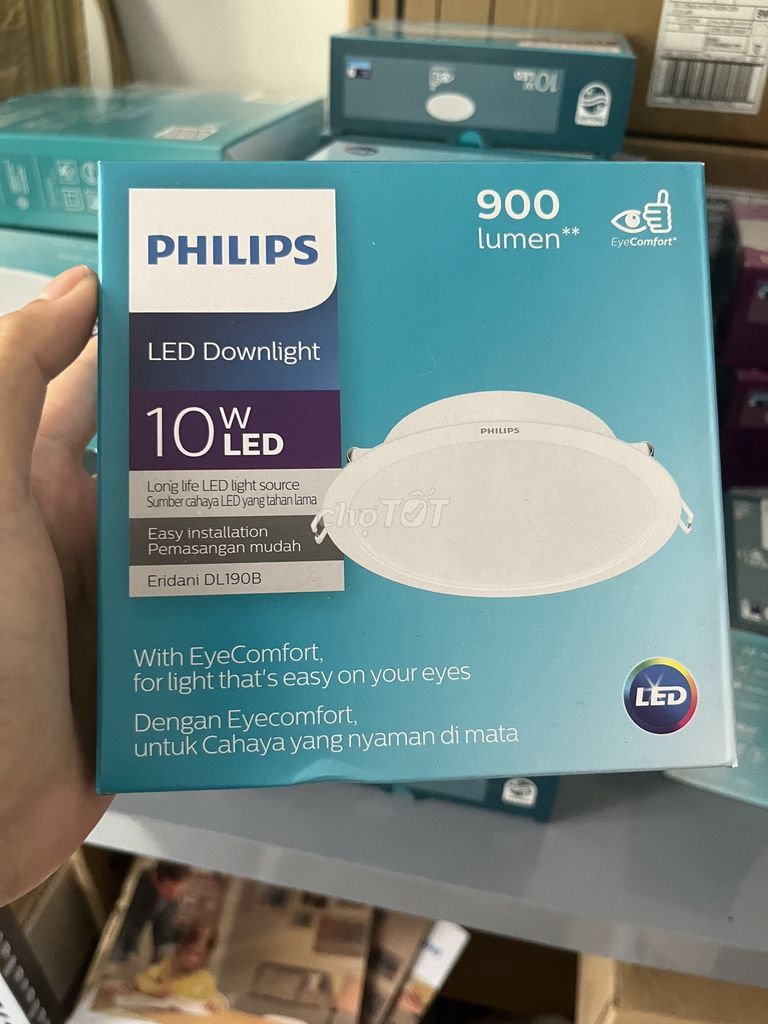 Đèn âm trần 10W lỗ khoét 125mm Philips giá rẻ