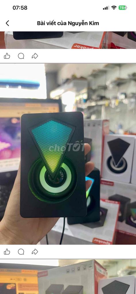 Loa máy tính Đèn LED. Mua bán Tivi, Âm thanh tại Thành phố Cà Mau Cà Mau được đăng bởi Máy Văn Phòng Lê Kim Cà Mau hình 1