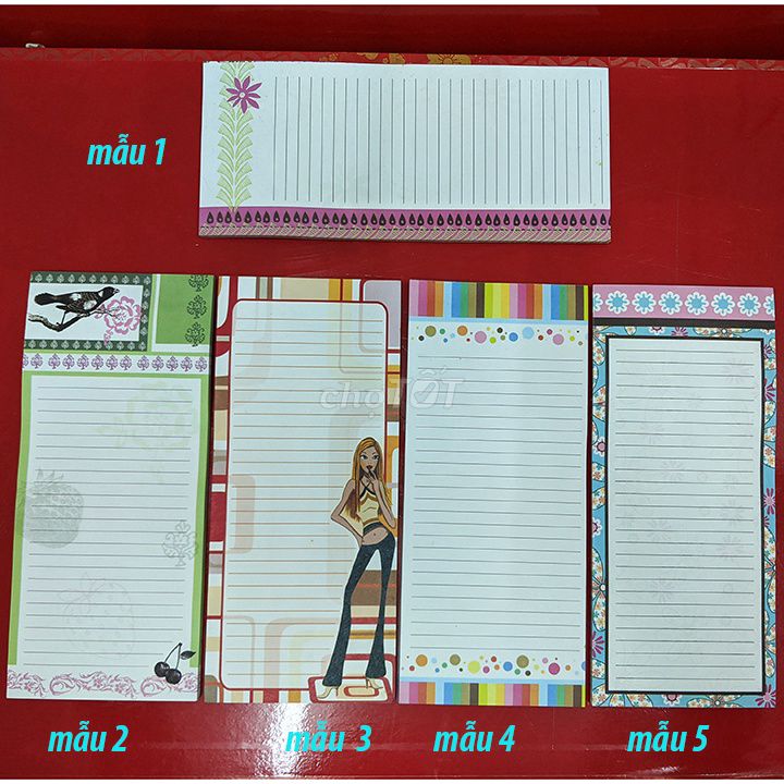 Xấp giấy ghi chú giấy note Mỹ nhỏ/ dài có nam châm. Mua bán Đồ dùng văn phòng tại Quận 6 Tp Hồ Chí Minh được đăng bởi Trang pham hình 1