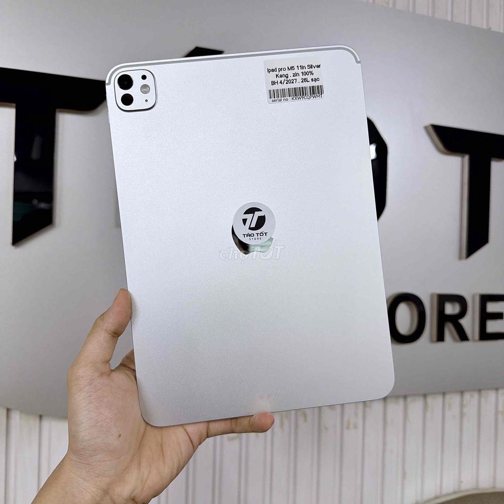 Apple iPad Pro M5 11 inch 256GB Wifi Trắng BH 4/27. Mua bán Máy tính bảng tại Quận 10 Tp Hồ Chí Minh được đăng bởi Táo Tốt Apple  hình 1