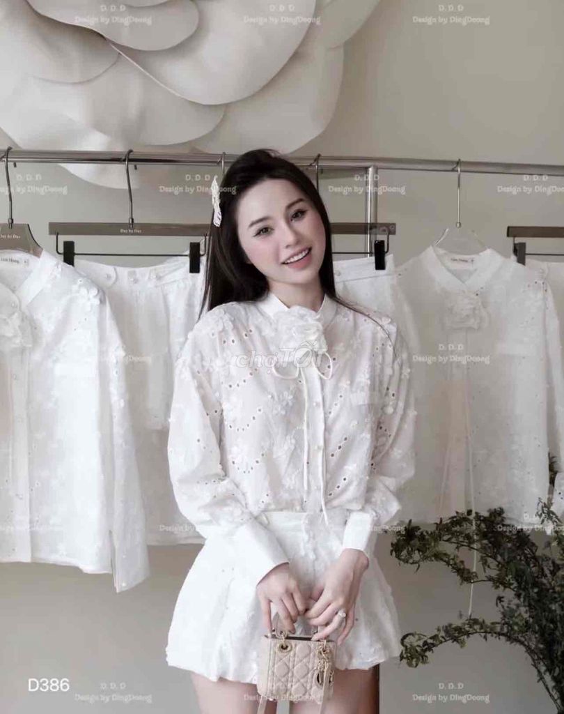 Bộ đồ nữ vải ren trắng đã sử dụng. Mua bán Quần áo tại Huyện Tân Kỳ Nghệ An được đăng bởi Na Na hình 1