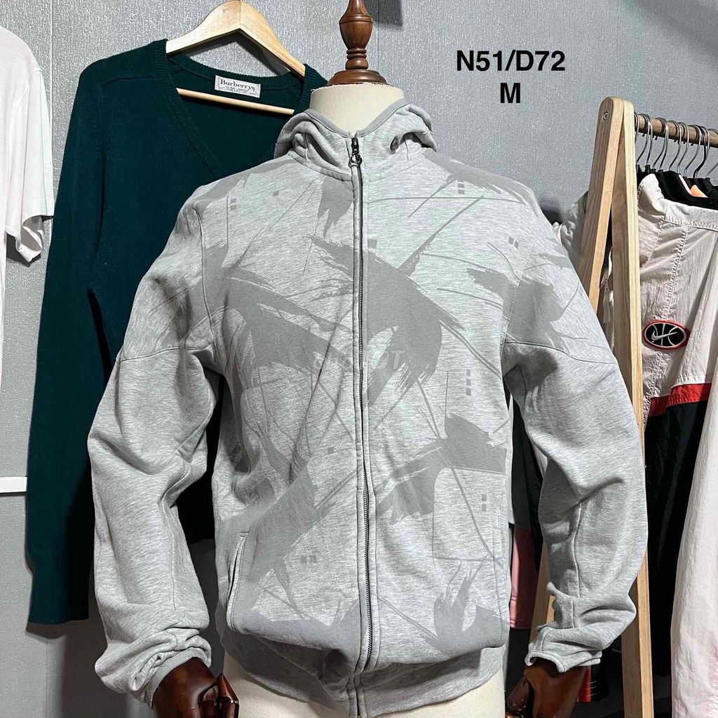 Áo khoác hoodie Adidas Nam Xám M. Mua bán Quần áo tại Huyện Đức Trọng Lâm Đồng được đăng bởi Black 2hand  hình 1