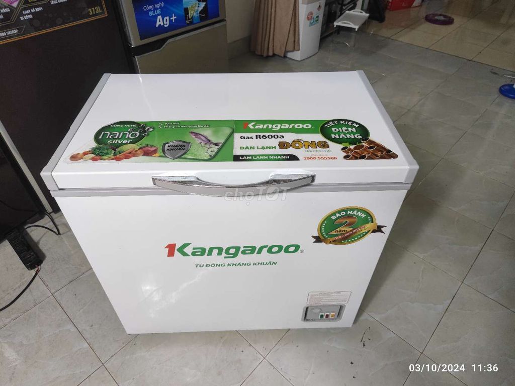 Tủ đông 200l Hòa Phát Kangaroo bh hãng 1 năm