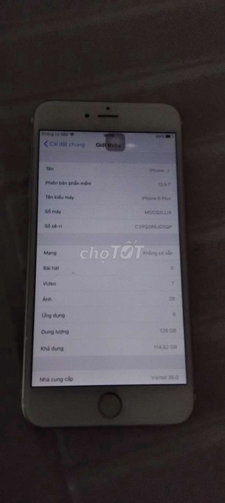 iPhone 6 Plus 128GB Trắng. Mua bán Điện thoại tại Huyện Đông Anh Hà Nội được đăng bởi Đinh Thành Nghĩa hình 1