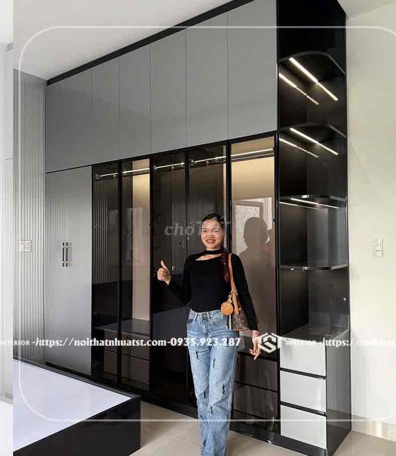 Tủ cánh kính cường lực sang trọng, hiện đại. Mua bán Nội thất, đồ gia dụng khác tại Quận Thanh Khê Đà Nẵng được đăng bởi Nội thất bếp trọn gói TST  hình 1
