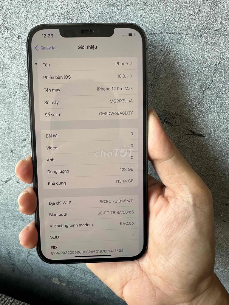 iPhone 12 Pro Max 128GB QT Mỹ