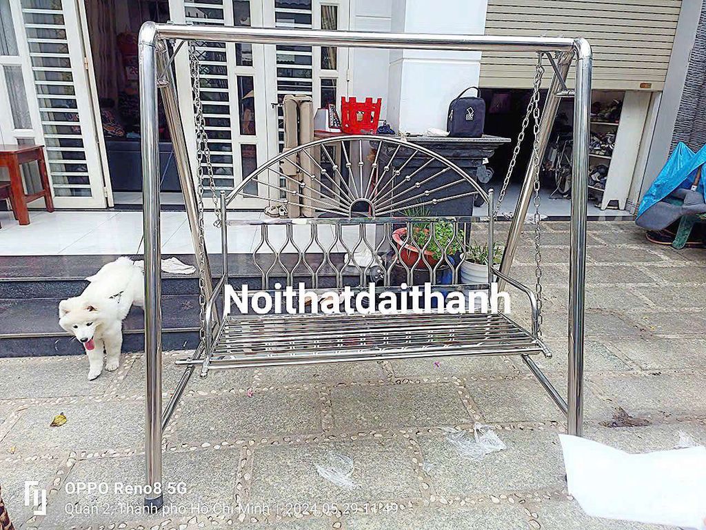 Xích đu chữ A kiểu đan lưới-giao hàng miễn phí HCM. Mua bán Nội thất, đồ gia dụng khác tại Quận Tân Phú Tp Hồ Chí Minh được đăng bởi Nội thất đại thành hình 1