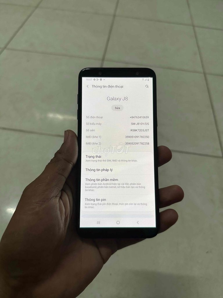 samsung j8. Mua bán Điện thoại tại Huyện Châu Thành Tiền Giang được đăng bởi Nguyễn minh hậu hình 1