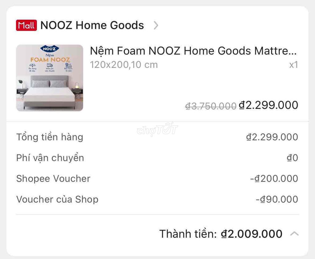 Nệm chất lượng cao mới trên 95% sẵn quận 10