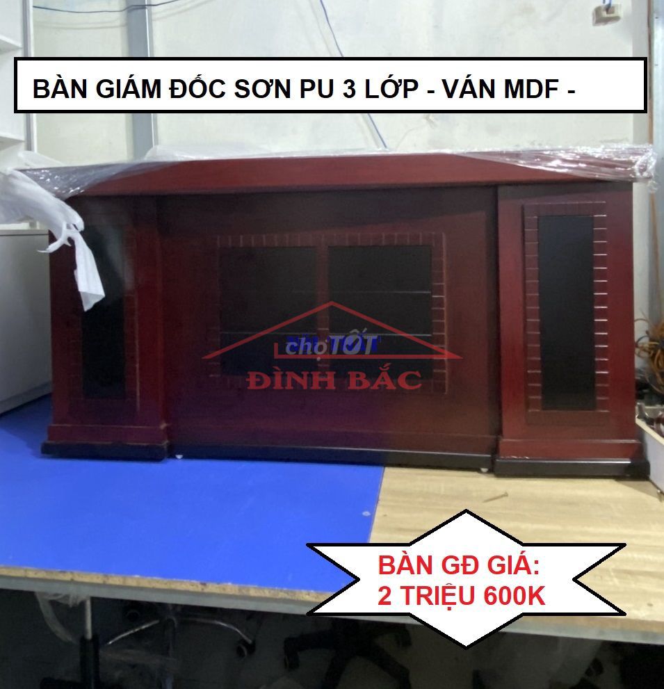 BÀN GIÁM ĐỐC - BÀN LÀM VIỆC SƠN PU - 80 X 160 -