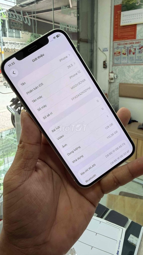 Apple iPhone 12 128GB Trắng Đã qua sử dụng. Mua bán Điện thoại tại Quận Bình Thạnh Tp Hồ Chí Minh được đăng bởi Phan Luận hình 1