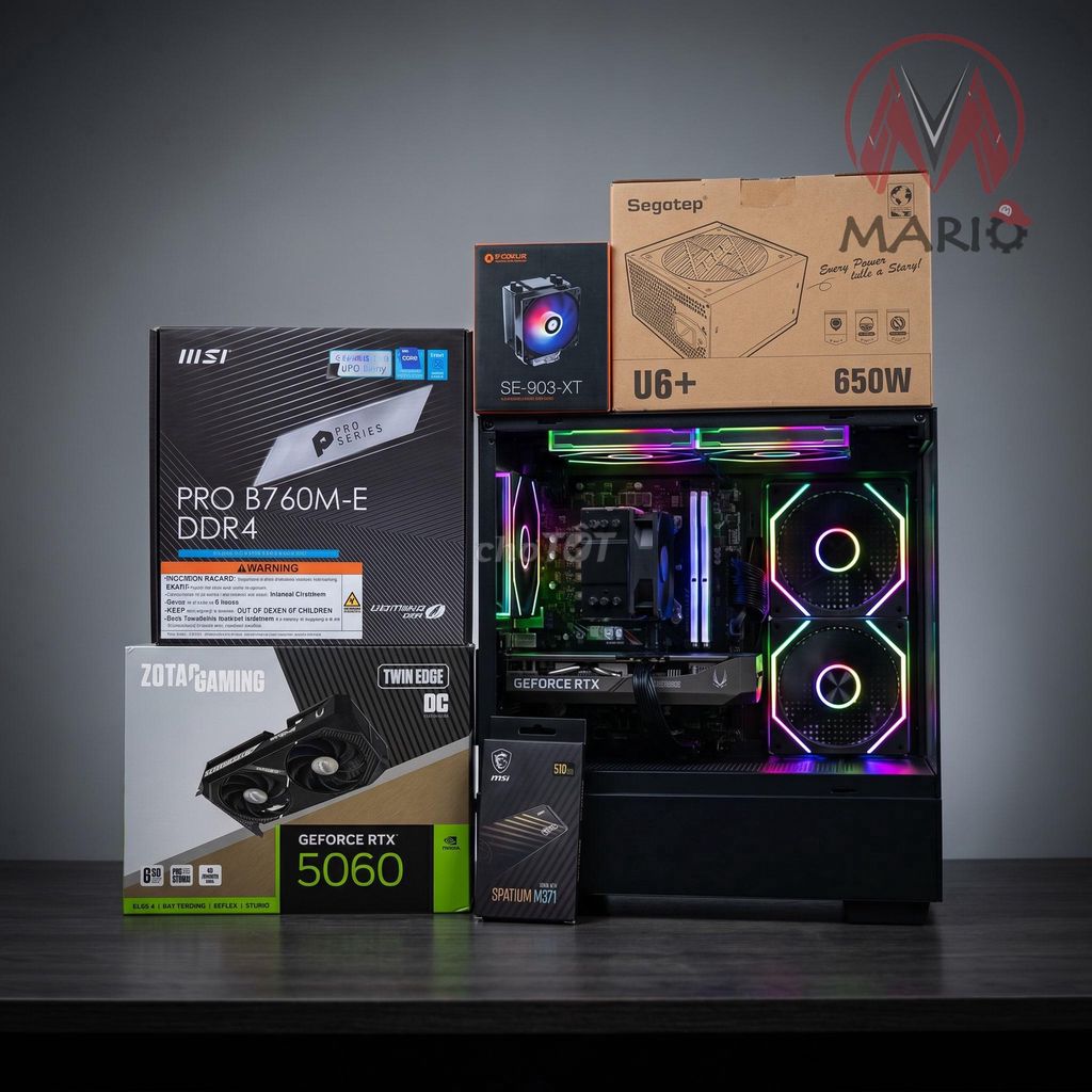 Dàn máy i5 14400F, RTX 5060 8GB, 16G Ram, 480G SD. Mua bán Máy tính để bàn tại Quận Tân Phú Tp Hồ Chí Minh được đăng bởi Hữu Cương hình 1
