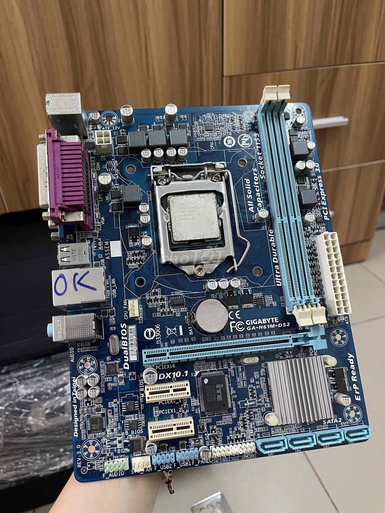 Main H61 Gigabyte TẶNG Chip CPU i3