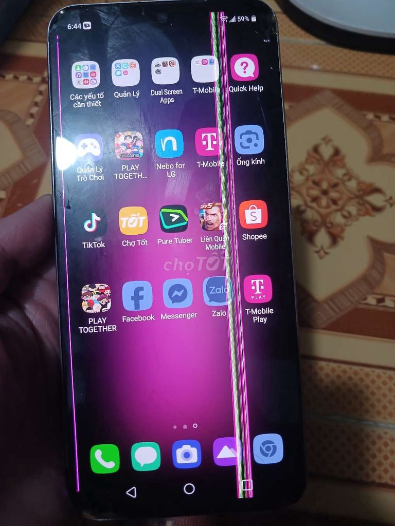 LG V60 ThinQ 128GB Xanh Nứt Kính Và Đốm. Mua bán Điện thoại tại Quận Bình Tân Tp Hồ Chí Minh được đăng bởi Phạm Văn hình 1