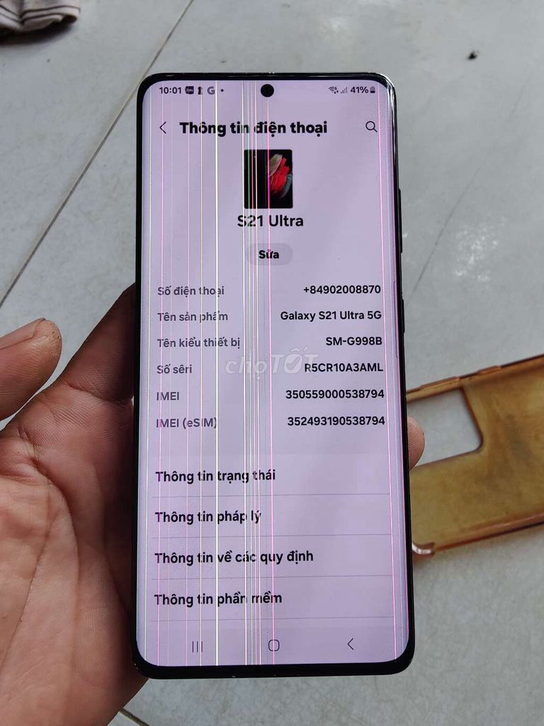 Samsung S21 Ultra 5G 12GB/128GB Đen. Mua bán Điện thoại tại Huyện Bình Chánh Tp Hồ Chí Minh được đăng bởi tường san hình 1