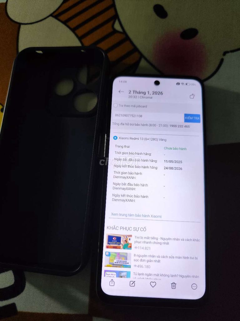 Xiaomi Redmi 13 128GB Vàng Đã sử dụng. Mua bán Điện thoại tại Quận Liên Chiểu Đà Nẵng được đăng bởi toàn trần hình 1