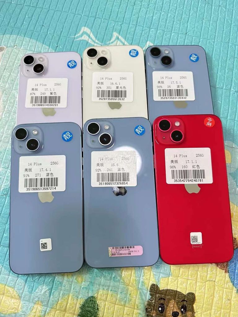 IP 14 PLUS ĐỦ MÀU , ZIN KENG , PIN CAO. Mua bán Điện thoại tại Thành phố Buôn Ma Thuột Đắk Lắk được đăng bởi Cầm Đồ PHÚT 89  hình 1