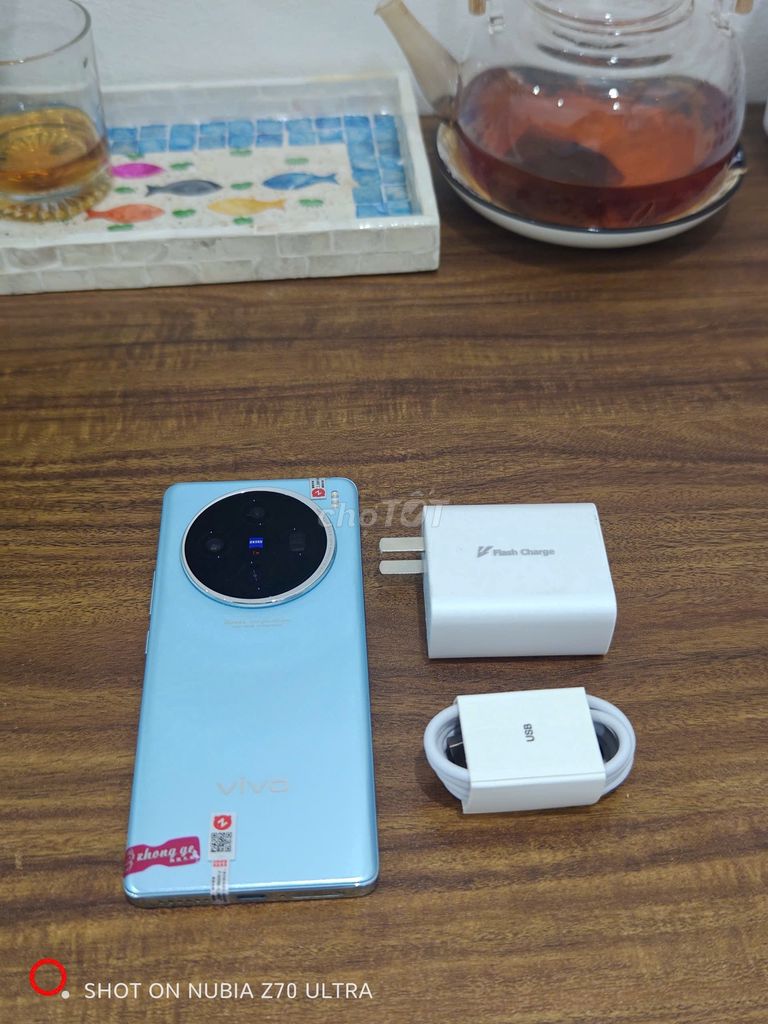 Vivo X100 12/256 Xanh sạc 80w flash có ship COD. Mua bán Điện thoại tại Quận Ba Đình Hà Nội được đăng bởi Android Top hình 1