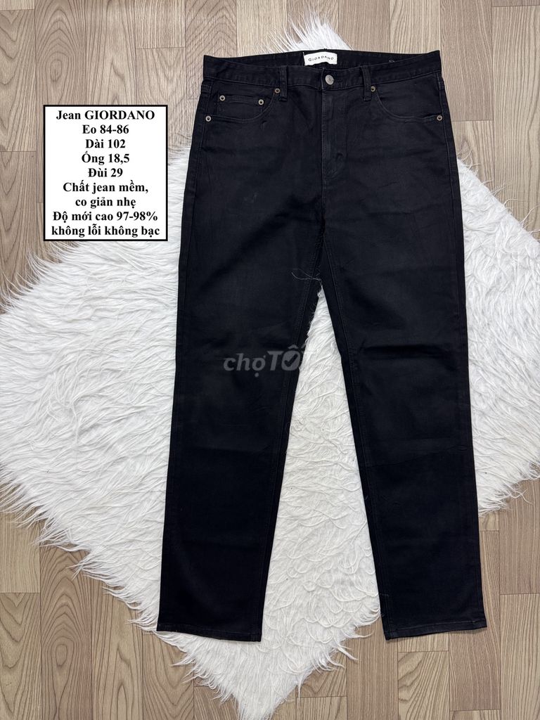 Quần jean nam GIORDANO Jean size 32. Mua bán Quần áo tại Huyện Châu Thành Tiền Giang được đăng bởi BI ĐỒ SI HIỆU CHÍNH HÃNG hình 1