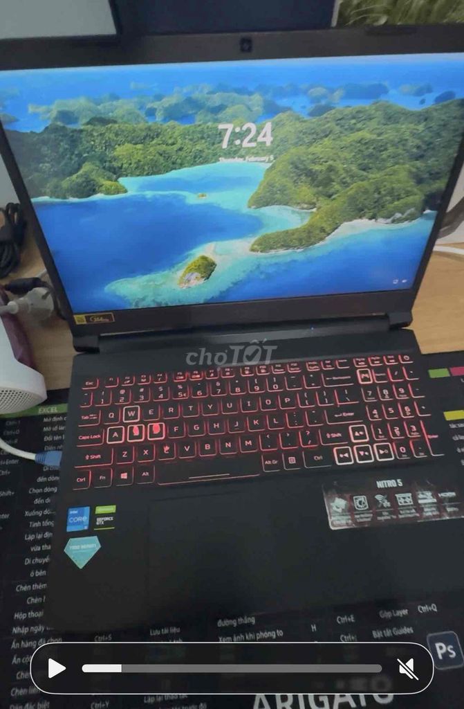 Acer Nitro 5 Core i5, RAM 16GB, SSD 512GB. Mua bán Laptop tại Quận Tây Hồ Hà Nội được đăng bởi Anh Phan hình 1