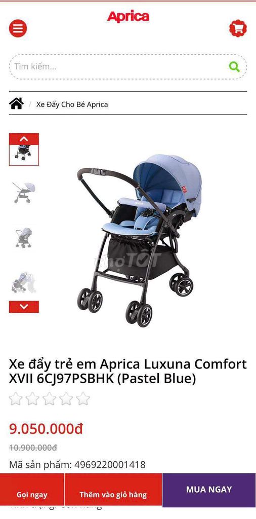 Xe đẩy trẻ em Aprica Luxuna Comfort XVII Nhật Bản. Mua bán Mẹ và bé tại Quận 10 Tp Hồ Chí Minh được đăng bởi Anh Dũng hình 1