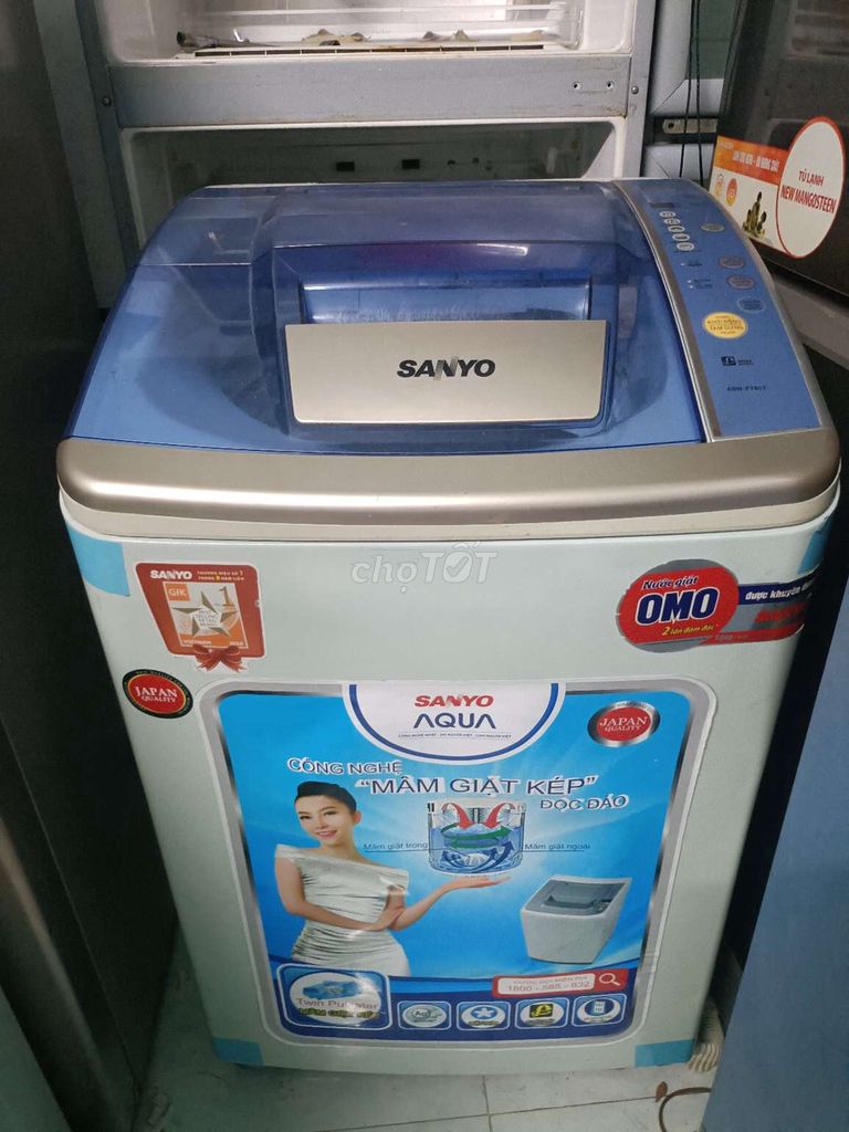 Máy giặt Sanyo ASW-F780T 9kg Trắng, Xanh. Mua bán Máy giặt tại Quận 7 Tp Hồ Chí Minh được đăng bởi điện lạnh quận 7 hình 1