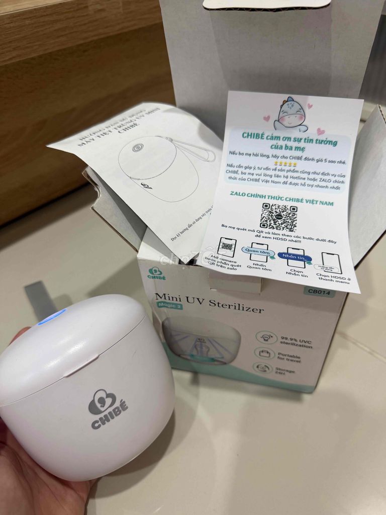 Máy tiệt trùng UV CHIBÉ Magic 2 Trắng. Mua bán Mẹ và bé tại Quận 10 Tp Hồ Chí Minh được đăng bởi Cà Chua hình 1