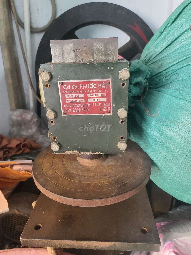 Máy dập Cơ Khí Phước Hải 10 tấn. Mua bán Đồ chuyên dụng, Giống nuôi trồng tại Quận 12 Tp Hồ Chí Minh được đăng bởi boom hình 1