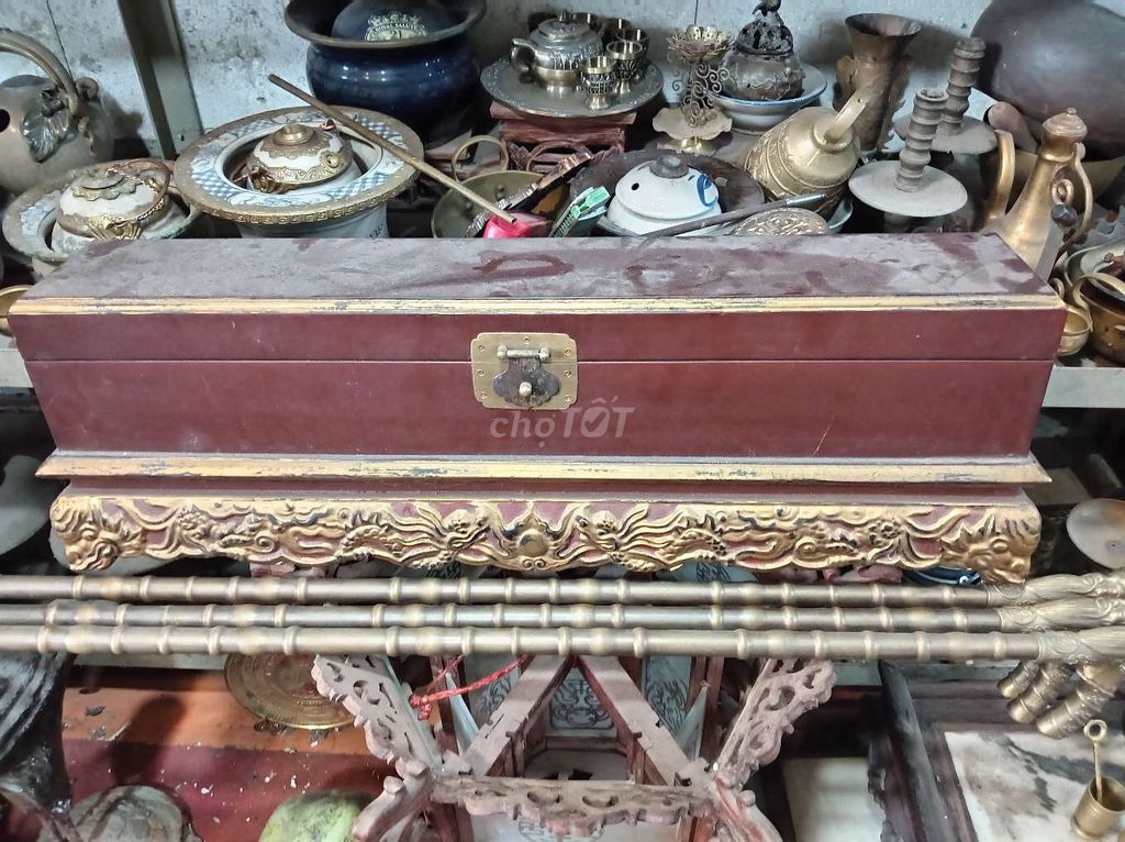 Tráp đựng sắc phong  Cổ điển Chạm khắc rồng. Mua bán Đồ sưu tầm, đồ cổ tại Quận Hai Bà Trưng Hà Nội được đăng bởi Lê Nga đồ xưa hình 1