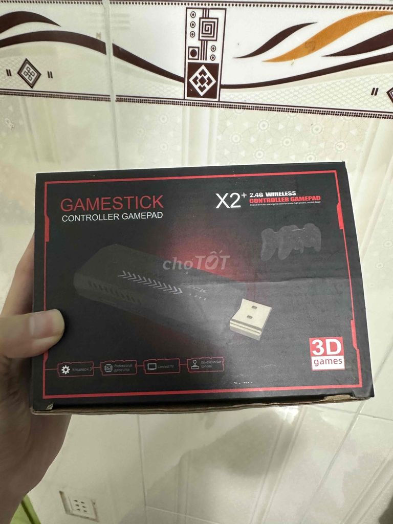 thiết bị chơi game cổ stick đỏ 4k