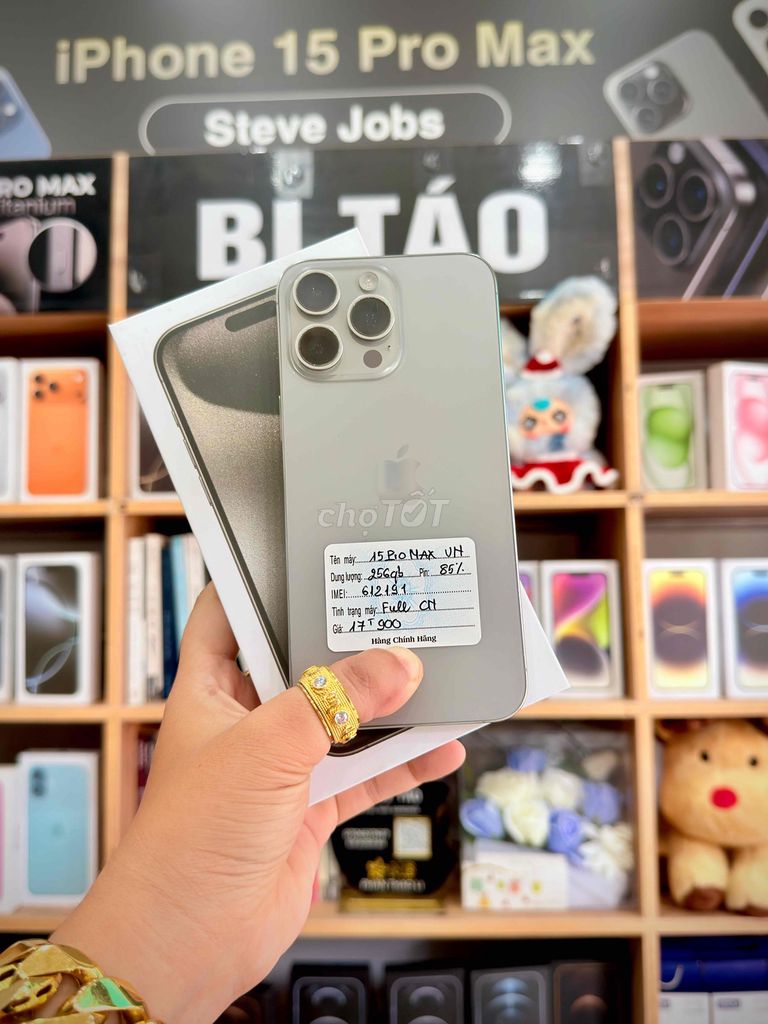 Apple iPhone 15 Pro Max 256GB Titan VN. Mua bán Điện thoại tại Thành phố Long Xuyên An Giang được đăng bởi Bi Táo Store hình 1