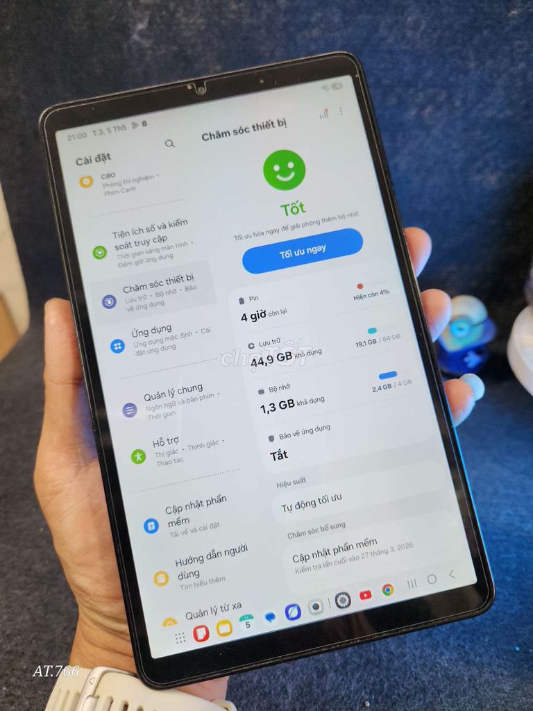 Bán/giao lưu Samsung Galaxy Tab A9 4GB/64GB. Mua bán Máy tính bảng tại Quận Hoàng Mai Hà Nội được đăng bởi VANH AT Mobile Hitech 766 Trương Định HN hình 1