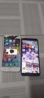 Xác iphone 6 plus và huawei Y7 main sống