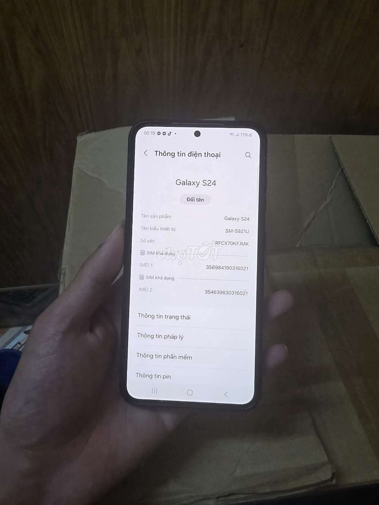 Samsung Galaxy S24 Đen. Mua bán Điện thoại tại Huyện Kiến Xương Thái Bình được đăng bởi Trần Minh Đức hình 1