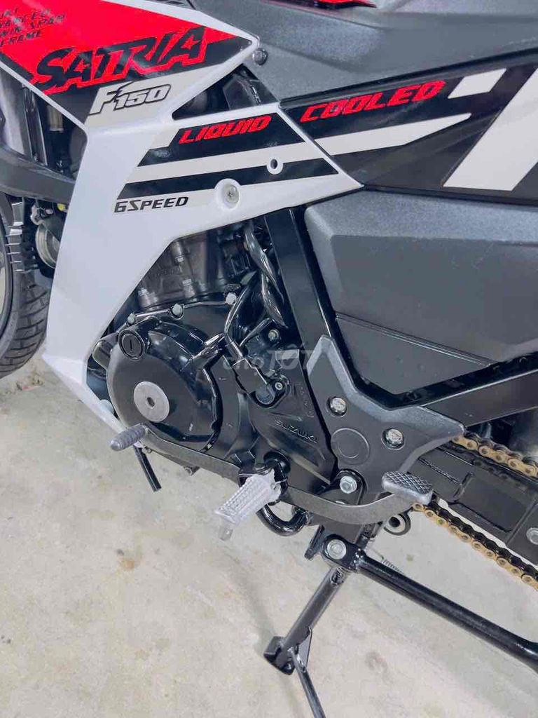 Suzuki Satria F150 Trắng Đỏ Đen. Mua bán Xe máy tại Thị xã Bến Cát Bình Dương được đăng bởi xe máy trả góp tín nghĩa  hình 8