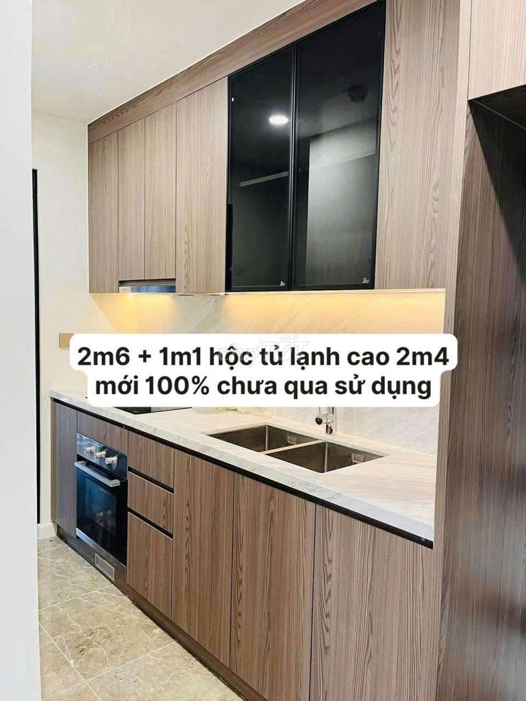 Tủ bếp An Cường Gỗ MDF Vân gỗ 2m6x2m4. Mua bán Tủ, kệ gia đình tại Quận Hà Đông Hà Nội được đăng bởi Vũ văn khương hình 1