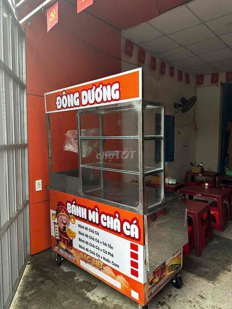 Xe đẩy bán bánh mì, bán hàng. Mua bán Đồ chuyên dụng, Giống nuôi trồng tại Thành phố Biên Hòa Đồng Nai được đăng bởi Diệp Nhi hình 1