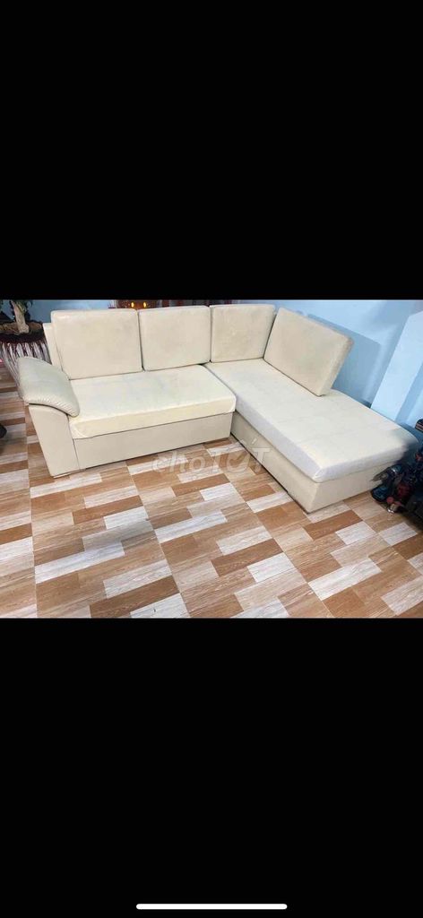 Sofa góc da màu kem. Mua bán Bàn ghế tại Thành phố Bà Rịa Bà Rịa - Vũng Tàu được đăng bởi jenna nguyen hình 1